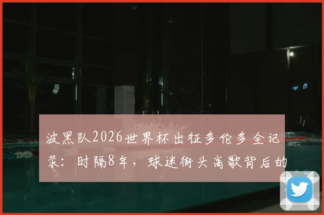 波黑队2026世界杯出征多伦多全记录:时隔8年,球迷街头高歌背后的预选赛历程与观赛指南